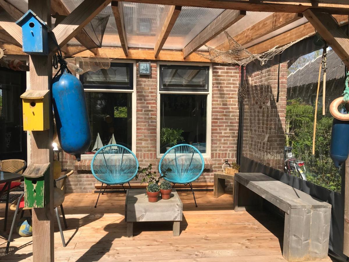 Bellemare Bungalow Lauwersmeer Mit Ueberdachte Veranda Und Eingezaeuntem Garten Anjum Exteriör bild